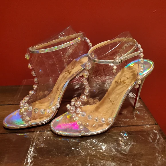 SOLD SOLD!! Christian Louboutin Faridaravie PVC heels - Picture 2 of 12